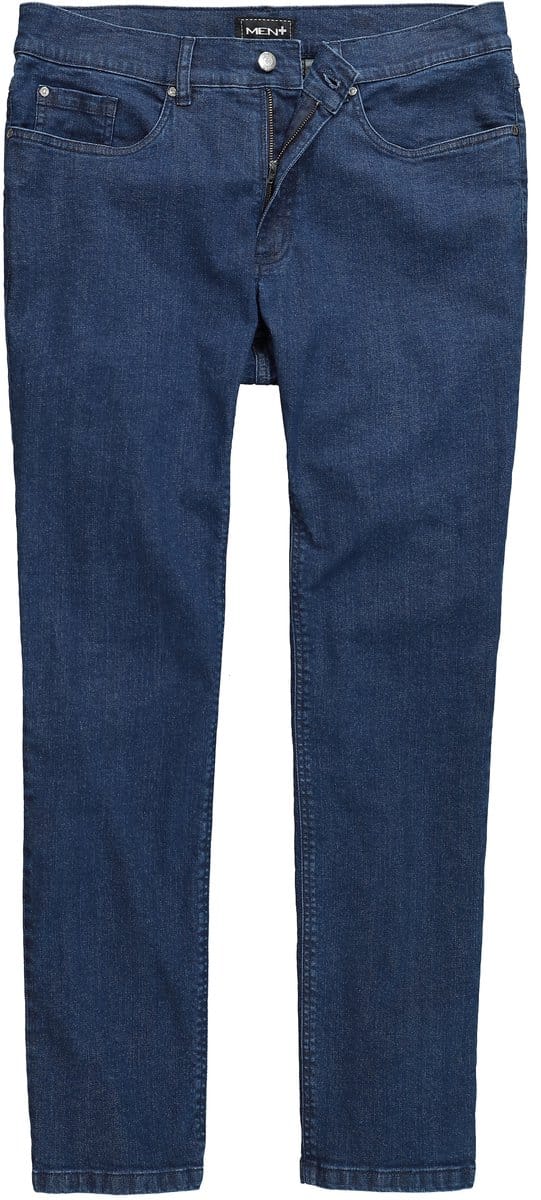 Men Plus - Heren - Jeans FLEXLASTIC® denim 5-pocket straight fit - Donkerblauw denim - Maat 68