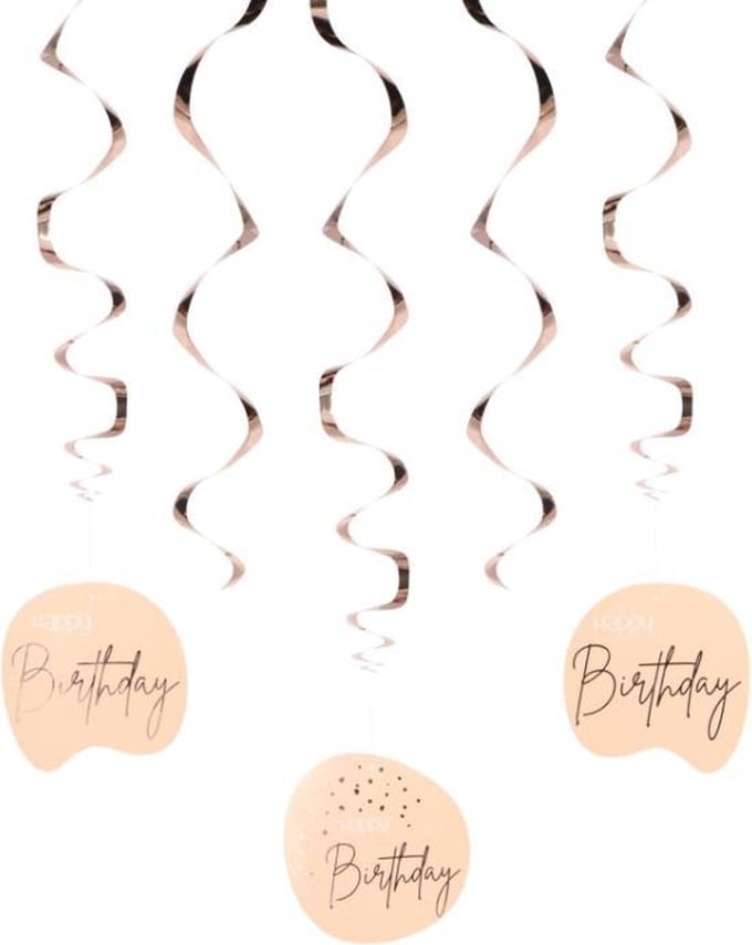 Folat - Hangdecoratie Elegant Lush Blush - 5 stuks