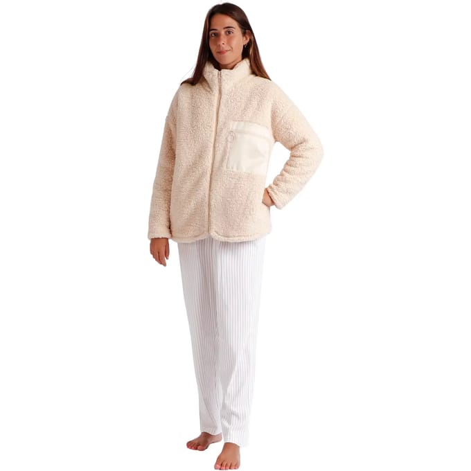 Dames badjas met lange mouwen Admas Soft Home