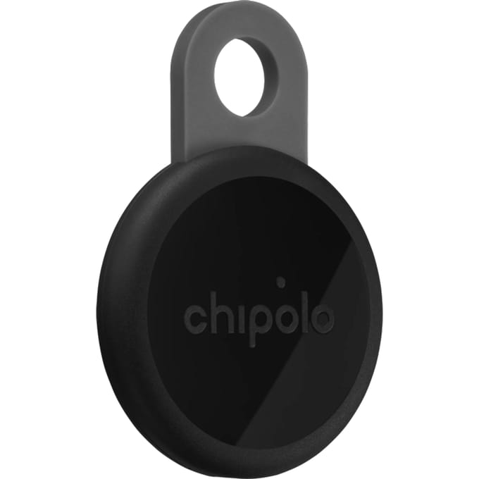 Chipolo LOOP – Bluetooth Tracker & KeyFinder – Oplaadbaar & Waterdicht - Compatibel met Apple Find My & Google Find Hub – 125 dB – Charcoal - 1 Pack