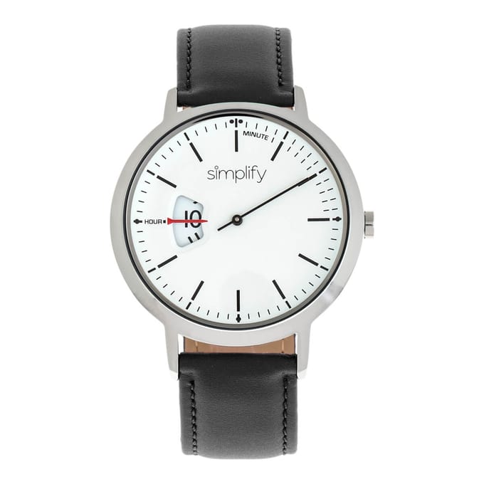 Vereenvoudig het 6500 horloge met leren band