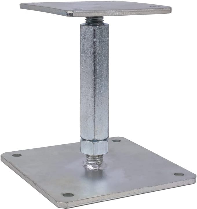 Verstelbare A-paalhouder voor Houten Palen 80x80 mm - Vastschroeven