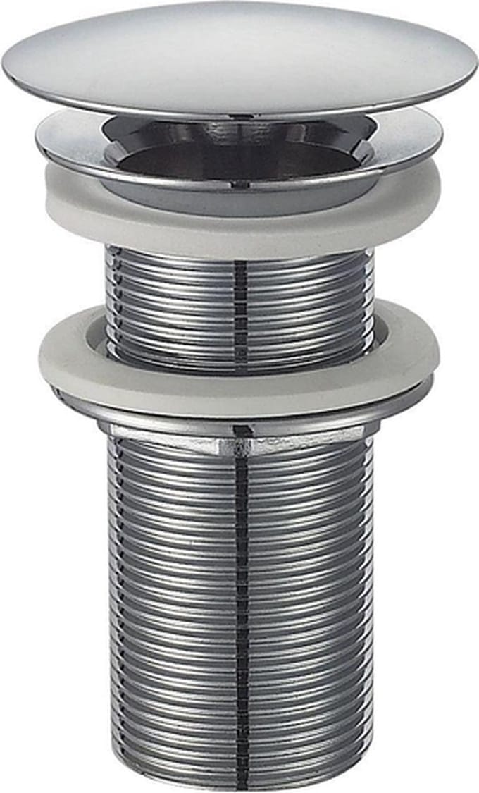 Wiesbaden UniMatch Open Afvoerplug Verlengd 5/4 Inch - Chroom