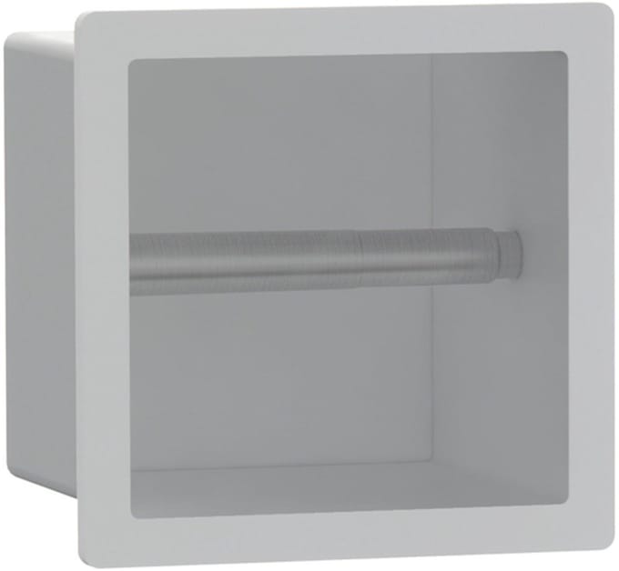FugaFlow Eccelente Acces Toiletrolhouder - inbouw- 17.3x17.3x8.7cm - Mat wit -