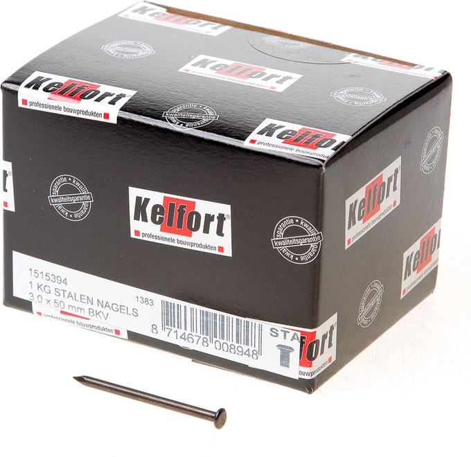 Kelfort Stalen nagel 52-54 RC bombe kop 50 x 3.0mm 1kg