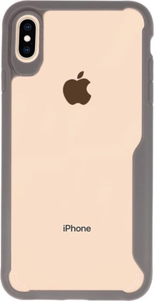 Grijs Focus Transparant Hard Cases iPhone XS Max