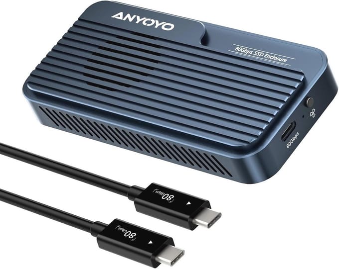 M.2 NVMe SSD-behuizing tot 8TB met temperatuurregeling en ventilatorkoeling