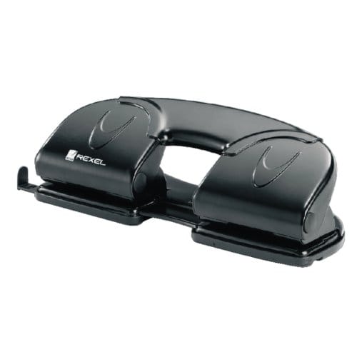 Rexel V412-Perforator 4-gaats - Perforeert Tot 12 Vel - Zwart