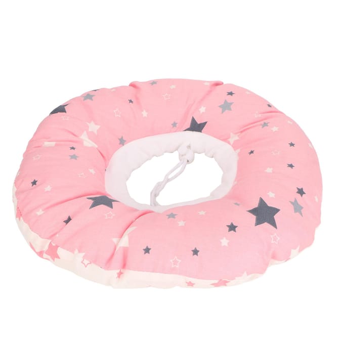 Piercing Oorkussen Donutvorm Ondersteuning Hoofd Roze Veerkrachtig Katoen Oorbeschermer Kussen pink