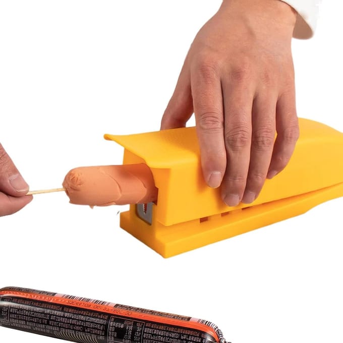 Snijmachine - Keukenhulp - Voedsel Bereiden - Veelzijdig Gebruik - 26x7x7 cm - Geel