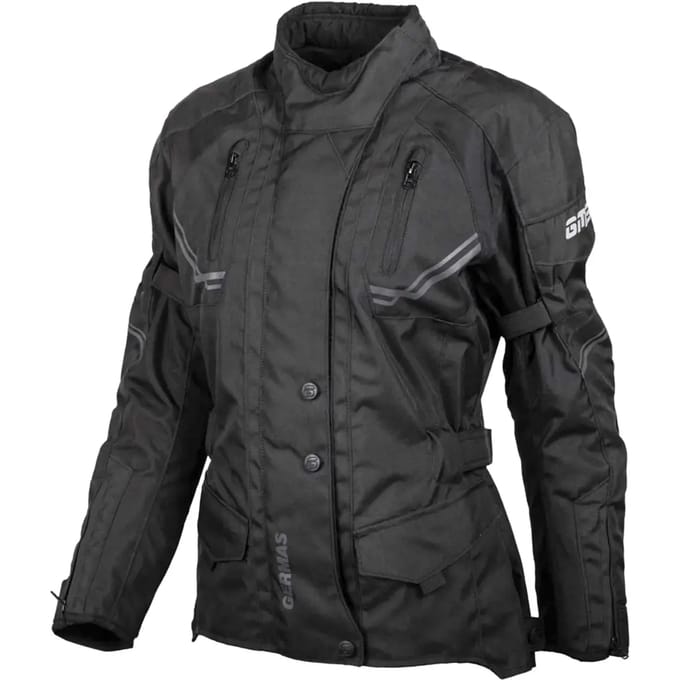 gms Taylor Dames Zwarte Textiele Motorjas - Jas