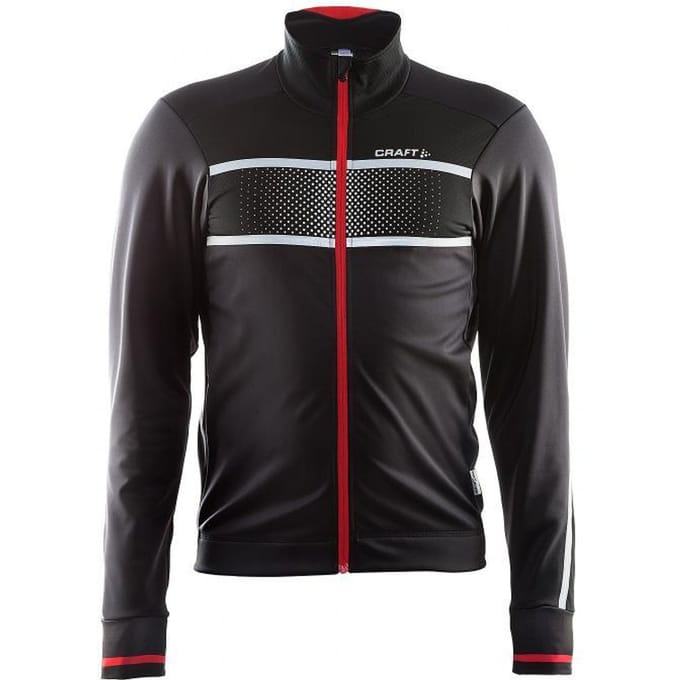Craft Glow fietsjack - Maat M - zwart/rood heren