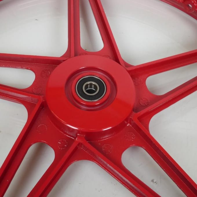 17x1,6 inch bernardi type rode spaakvelgen voor peugeot 103 bromfiets