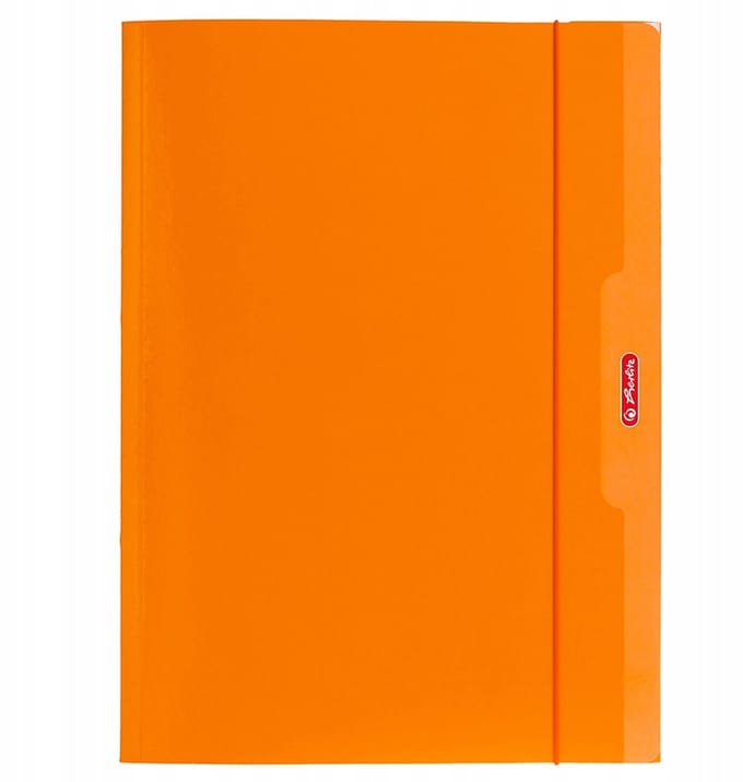 Herlitz Color Blocking Map A4 Oranje - Met Elastische Sluiting