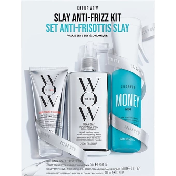 COLOR WOW Shampoo Slay Anti-Kroes Kit Leave-in conditioner Dames