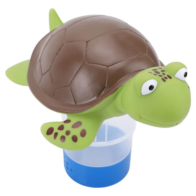 Drijvende Chlorinator Dispenser PVC Schattig Schildpad Design Zwembad Tablet Dispenser Chlorinator Mand gray