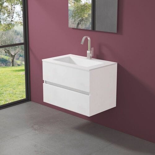 progettobagno Evo 54 Lago washbasin with vanity unit 80 cm MB54E80LHIBI