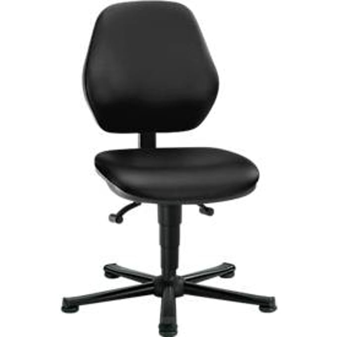 Labostoel Basic, kunstleer, Stamskin Top zwart