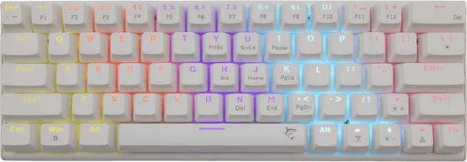 White Shark - LEGIONNAIRE-X/US - Gaming Toetsenbord - Wit - RGB
