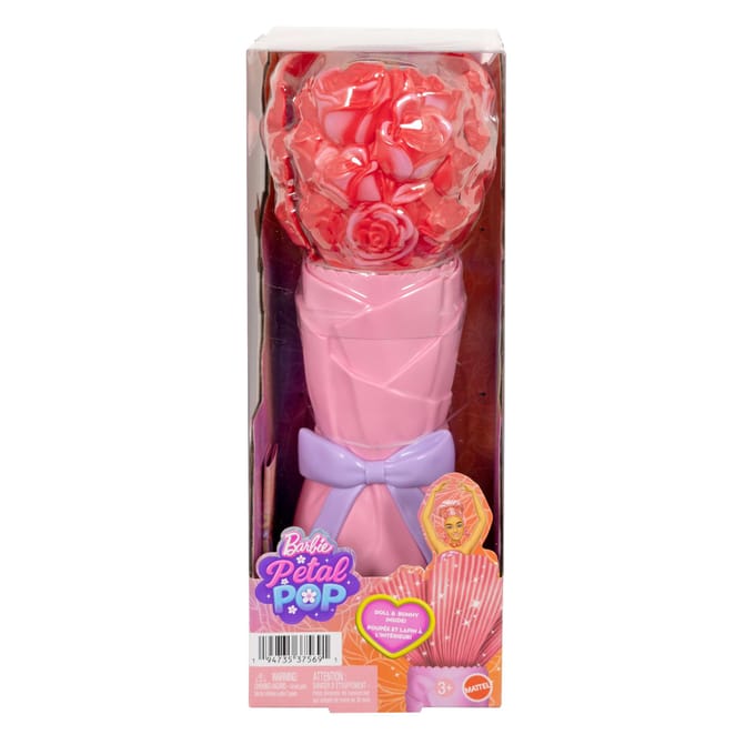 Barbie Petal Pop Geparfumeerde Modepop - Roze Jurk