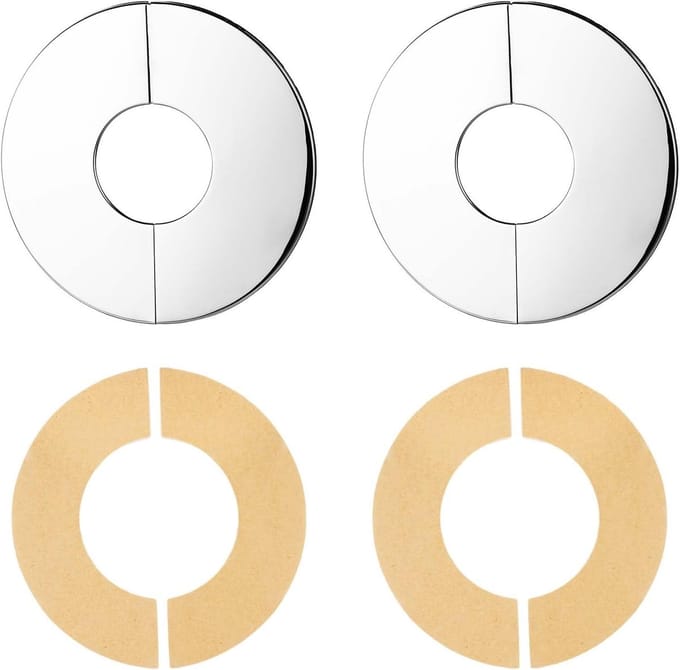 Ronde muurflens 52mm, roostvrij staal van DailyGoods