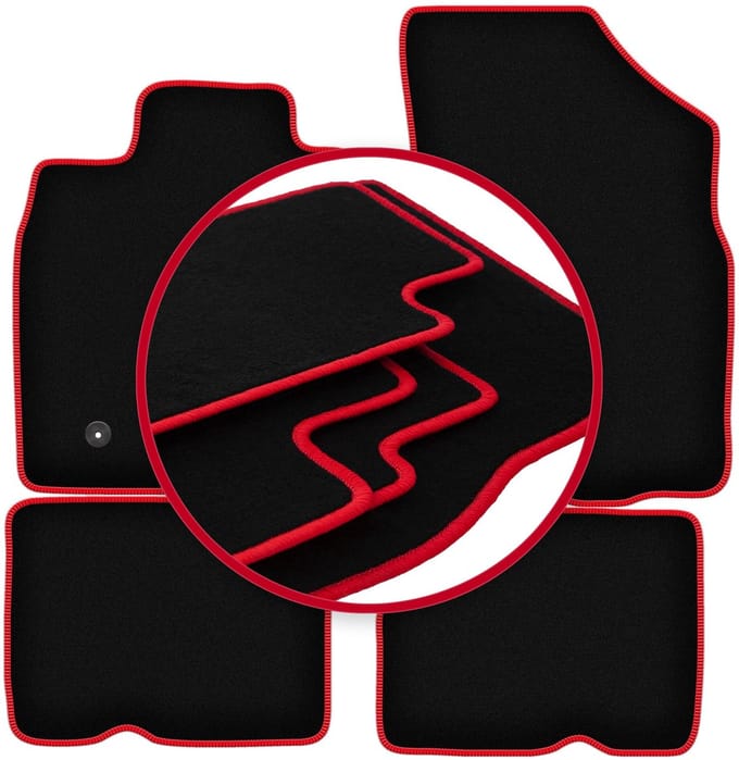 CARLUX-RED automatten voor: Dacia Duster I 4WD SUV (2010-2018)