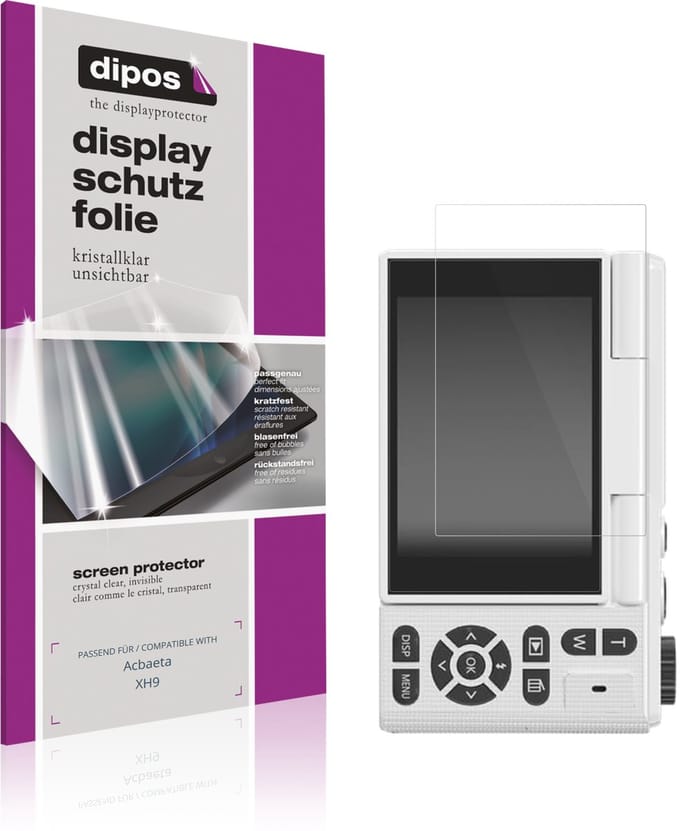 dipos – 4x Beschermfolie geschikt voor Acbaeta XH9 | Krasbestendige & heldere Screenprotector Ultra-Thin