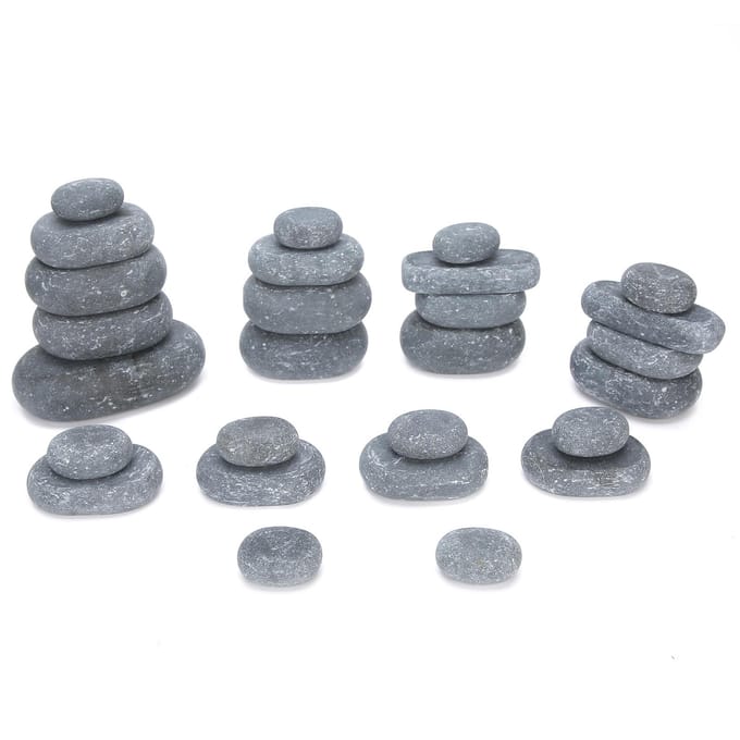 Warme Compress Steen Etherische Olie Massage Ontspannende SPA Professionele Hete Steen voor Salon gray