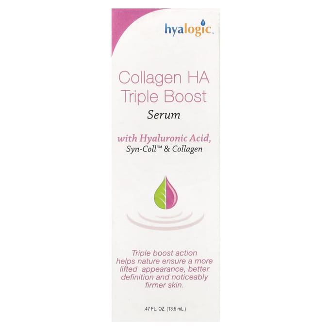 Hyalogic, Sérum Triple Boost Collagène HA, avec Syn-Coll et Collagène, Sans Parfum, 0,47 fl oz (13,5 ml) black