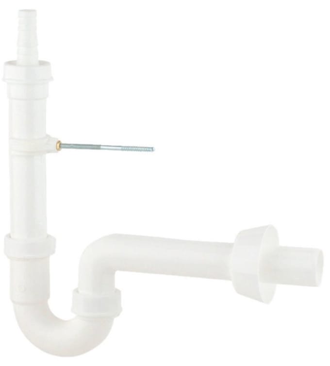 KIRCHHOFF KS Buissifon Voor Wasmachine - Wit - 1 1/2" x 40 mm - Met 3/4" Apparaataansluiting