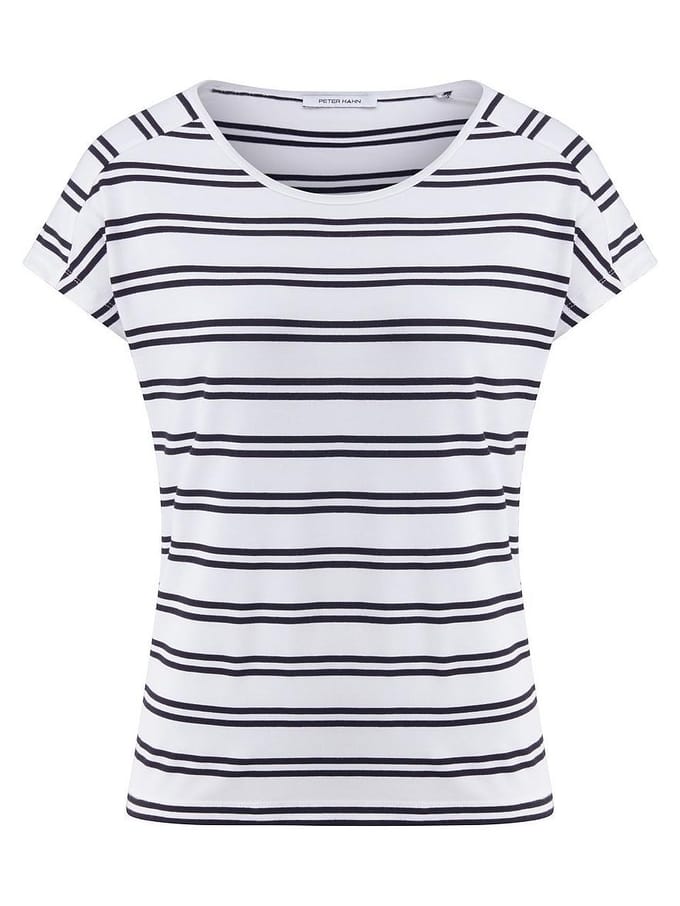 Shirt ronde hals Van Peter Hahn wit