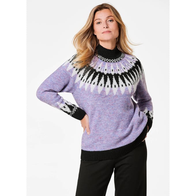 Pullover - sering / gedess. - Gr. 48 van Goldner Fashion
