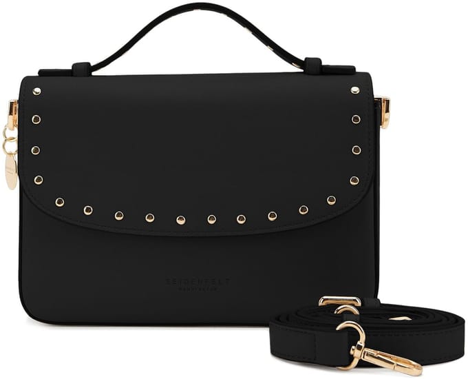 SEIDENFELT MANUFAKTUR Handtas Schoudertas Senja Top Handle Bag Black Zwart