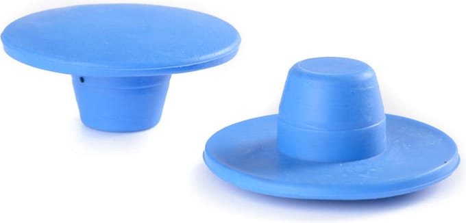 Rubbermagazijn - Rubber dop voor traptrede - Blauw (per 100 stuks) - Antislip rubber trapdoppen