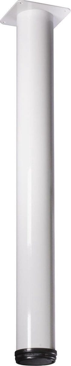 Meubelpoot Bonita metaal diameter 76mm 72cm wit