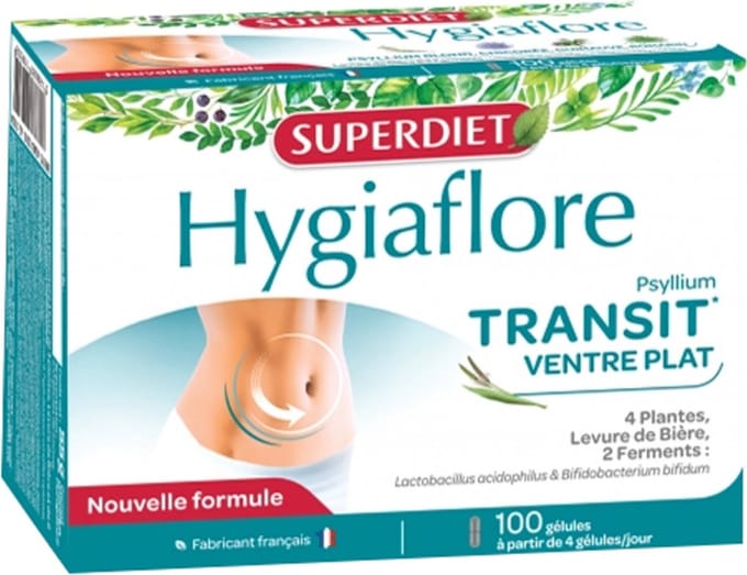 Superdiet Hygiaflore Transit Ventre Plat 100 Capsules