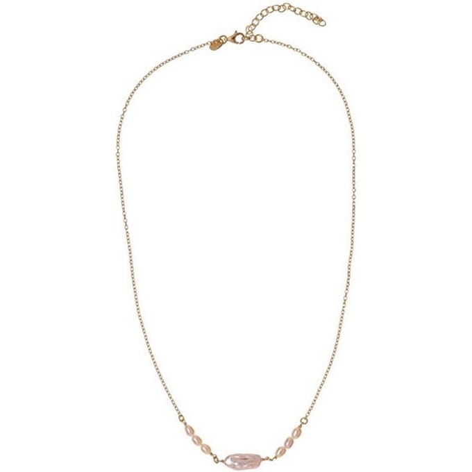 ALISIA AL5110.01.000 GOLD-PLATED KETTING MET PARELS 1 STUK