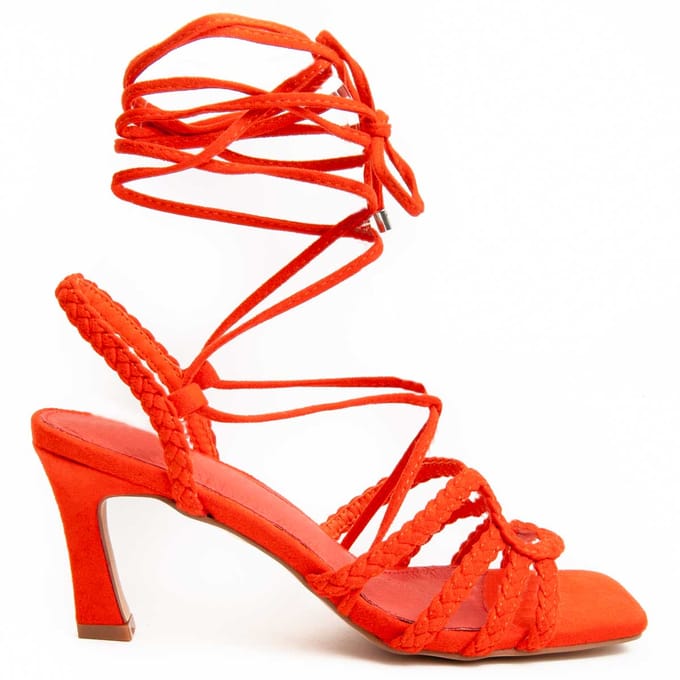 SanSandalia Con Tacon Para Mujer.  Montevita  Sanndal8  91718 36 oranje