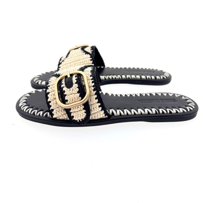 Steve Madden Seabreeze slipper zwart / combi, 41 / 7