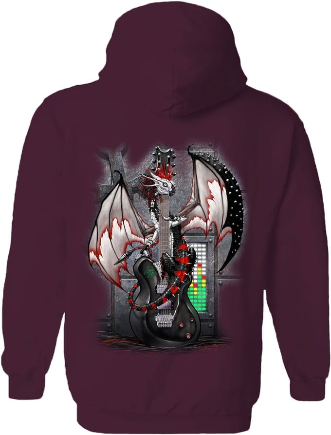 Draak Tech-n-dustrial Dragon The Coloured House Hoodie M