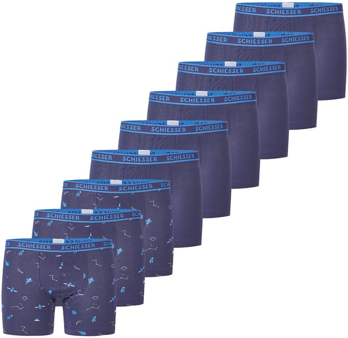 Schiesser Jongens shorts / pants 9 pack Kids Boys 95/5 Cotton