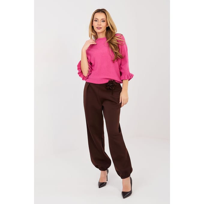 Elara Tailored Jogger - Donkerbruin / One Size