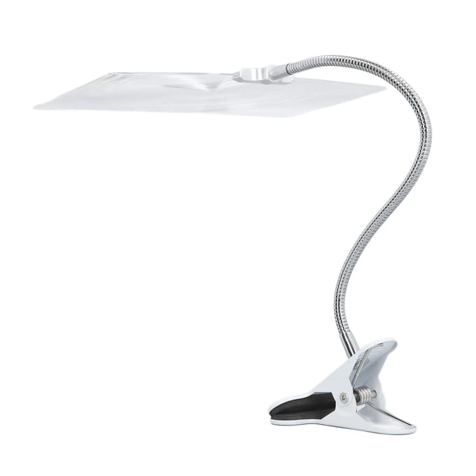Groot Vergrootglas met Klem 4x Vergroting Grote Heldere Lens Flexibele Slang Vergrootglas voor