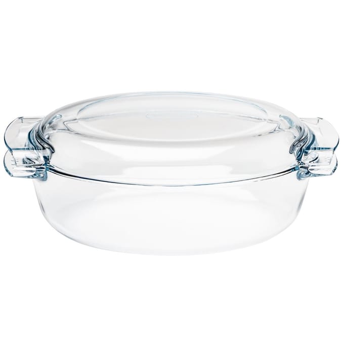 Pyrex - Classic Ovenschaal Ovaal met Deksel 5,8 liter - Transparant