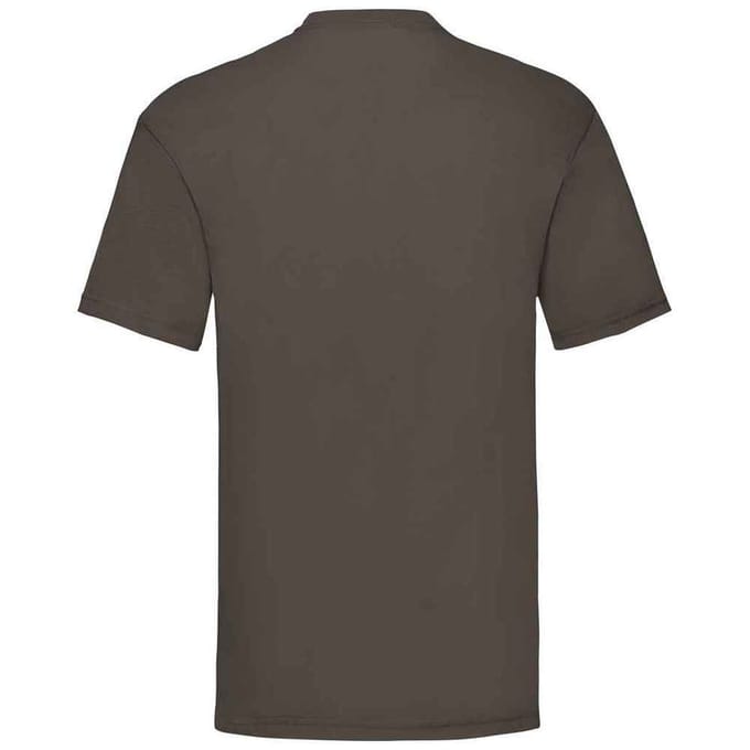 Fruit of the Loom Heren Valueweight T-Shirt (Chocolade)