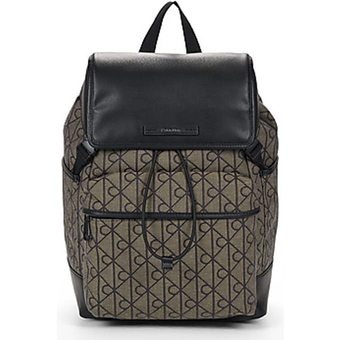Rugzak Calvin Klein Jeans MIXED EMBLEM AOP FLAP BACKPACK