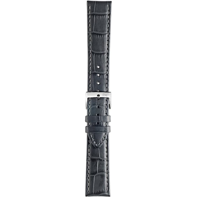 Morellato PMX191BOLLE  IG Horlogebandje - Leer - Grijs - 18 mm