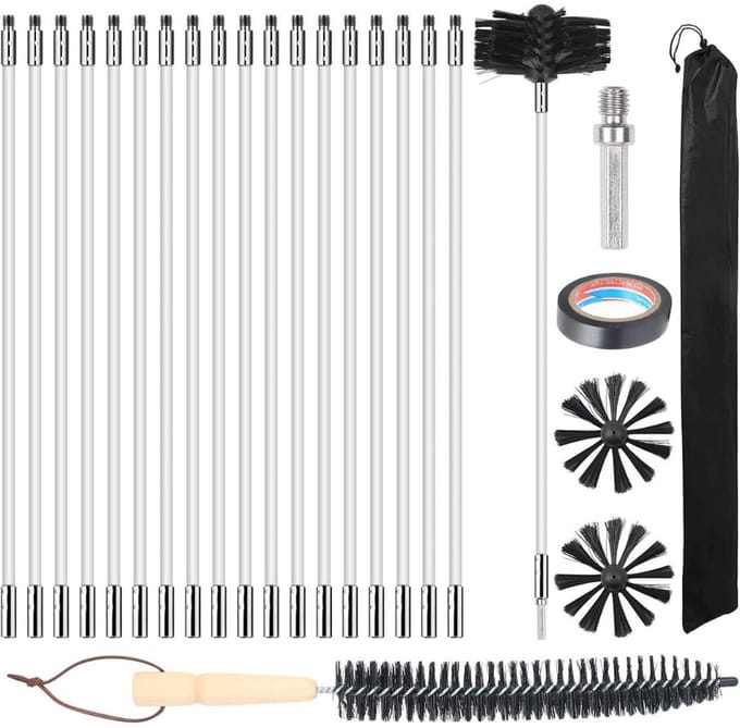 CLVP®Schoorsteenveegset - Schoorsteenveger - Schoorsteenborstel