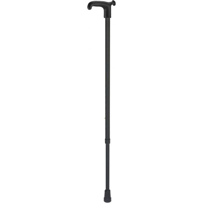 Wandelstok Able2 soft recht handvat zwart
