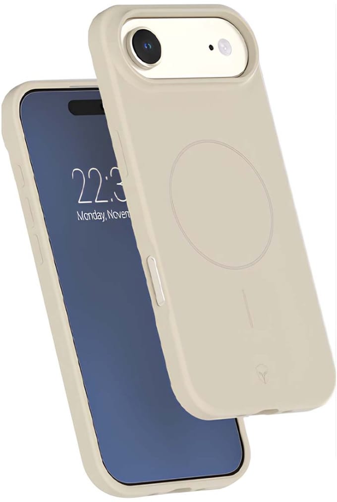 Force Case, Hoesje geschikt voor iPhone Air - Siliconen MagSafe & Anti-Shock, Beige